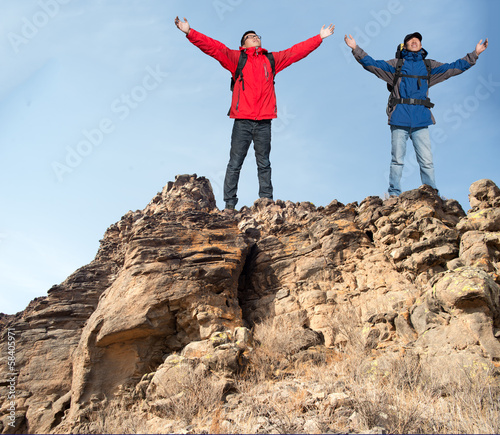 Hikers in the Peak