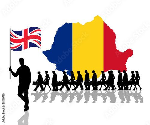 Romanian emigrants moving to UK