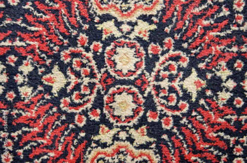 old used ornamental carpet background