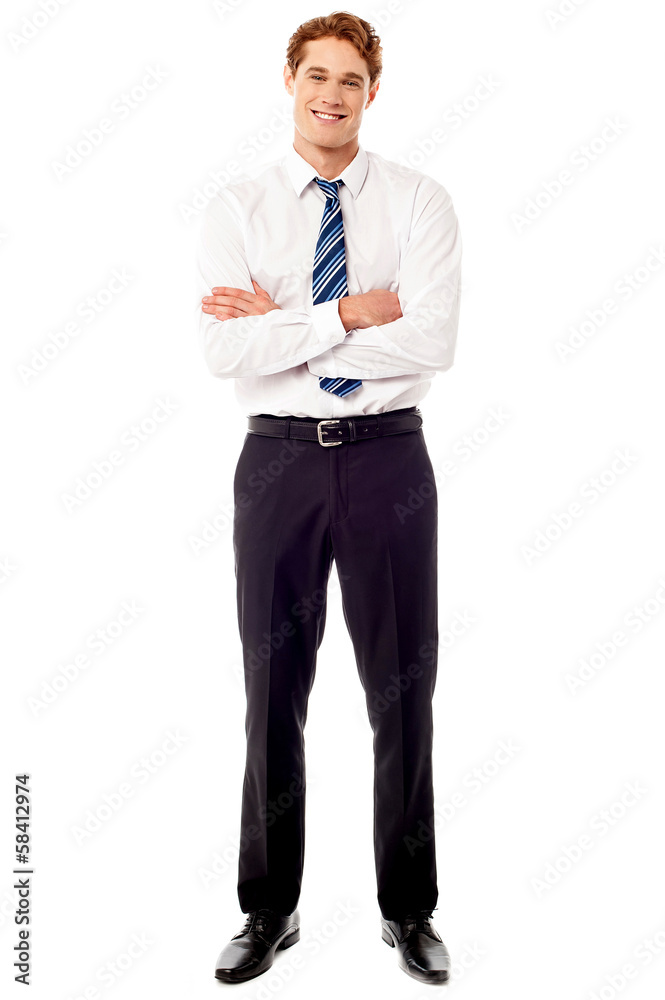 Confident young business executive Confident young business executive
