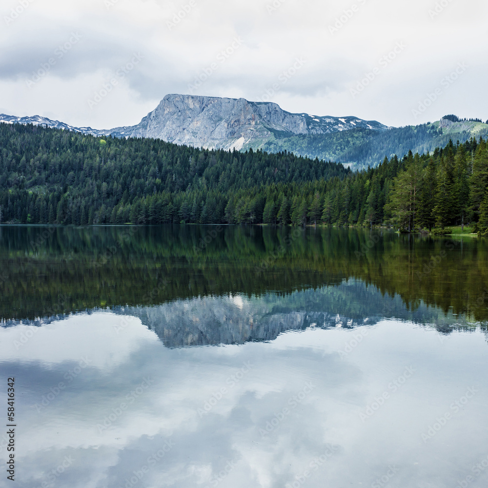 Black lake in Durmitor, Montenegro