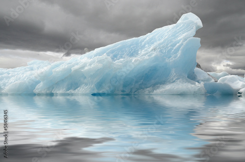 Blue iceberg reflection