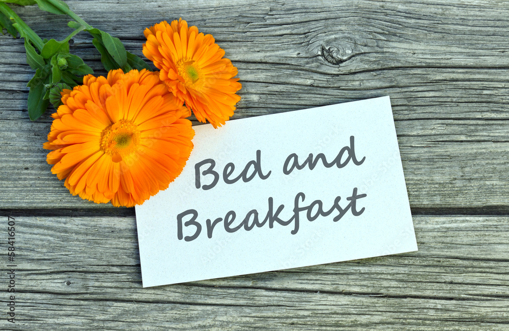 Naklejka premium Bed and Breakfast