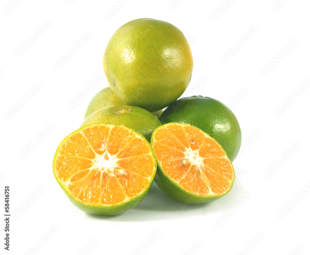 Orange fruit isolated on white background cutout Orange fruit isolated on white background cutout