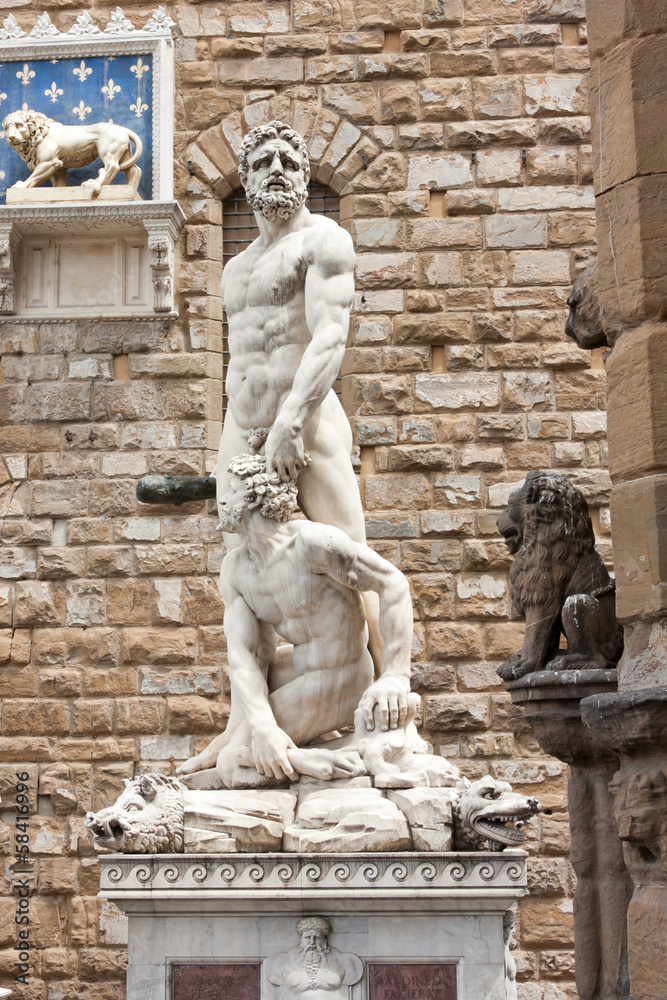 Florence - Hercules and Cacus by the Florentine artist Baccio Ba