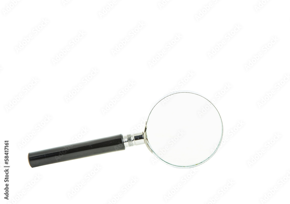 Magnifying glass over white background Magnifying glass over white background