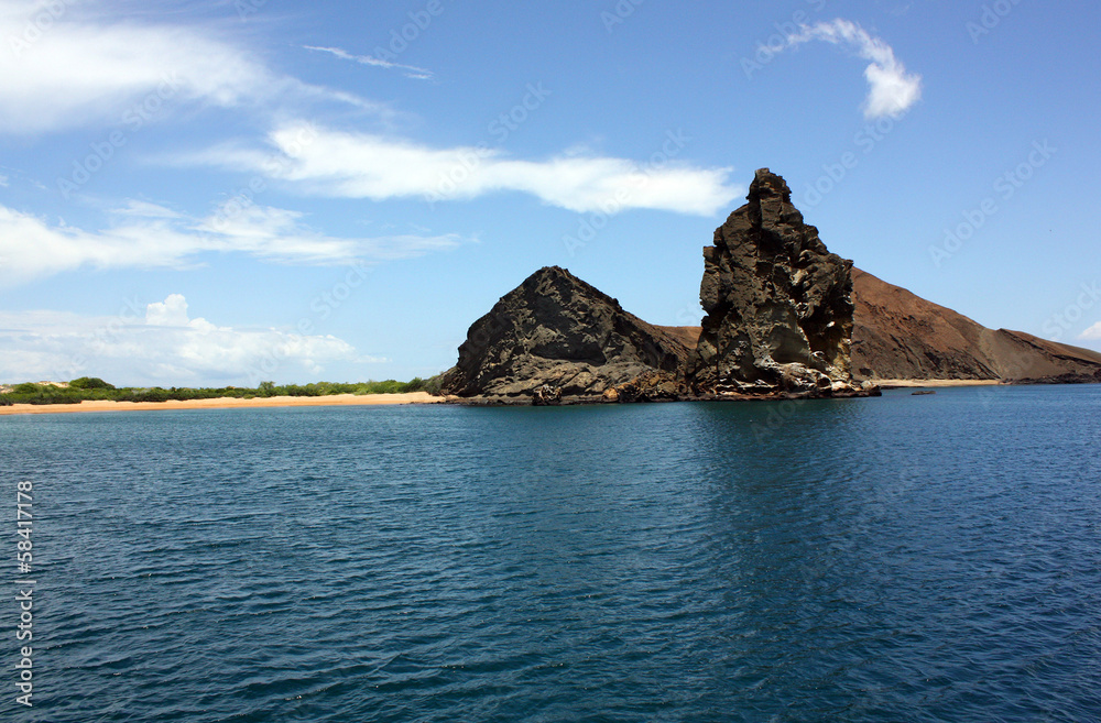 Pinnacle Rock is, the emblem of the Galapagos
