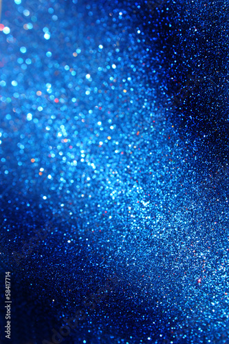 blue glitter trail lights