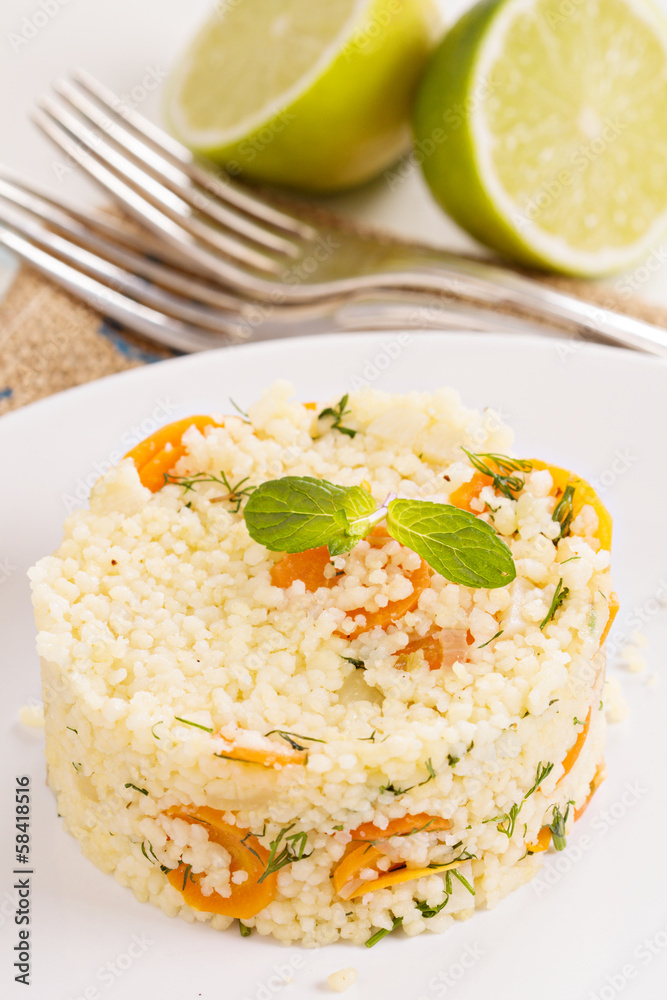 Couscous with vegetables Couscous with vegetables