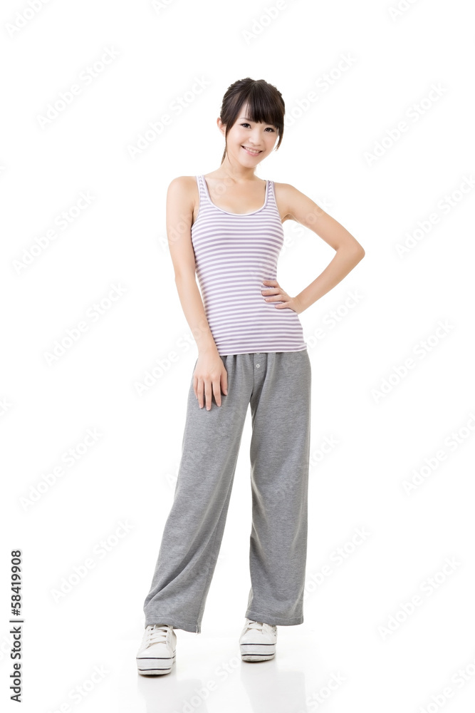 Young sporty asian woman Young sporty asian woman