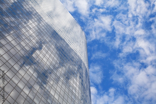glass reflective office buildings