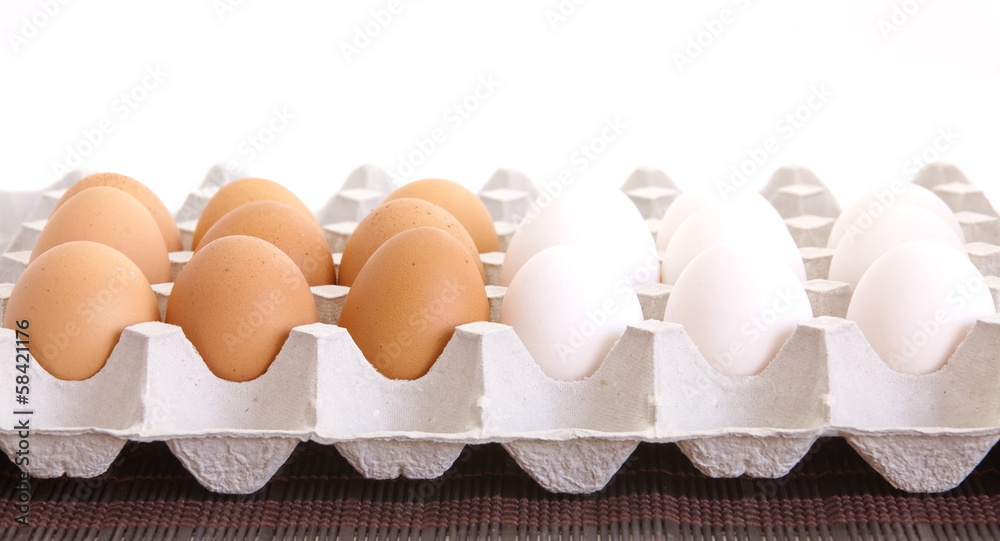 fresh brown eggs and white eggs fresh brown eggs and white eggs