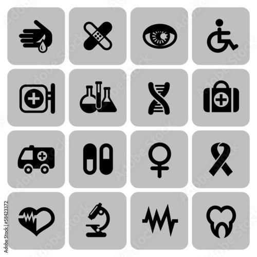 Medical icons set