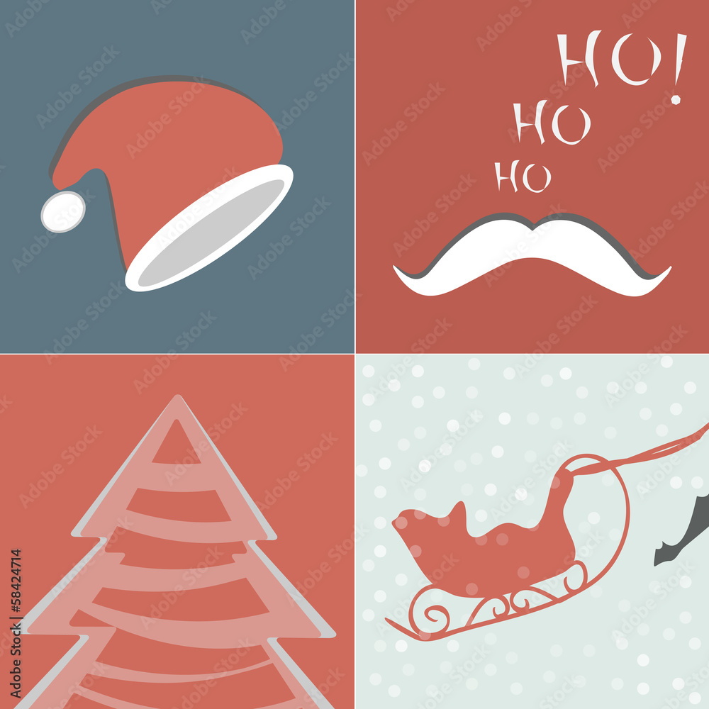 Christmas elements for design