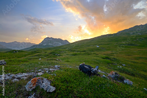 Sunset in the Alps