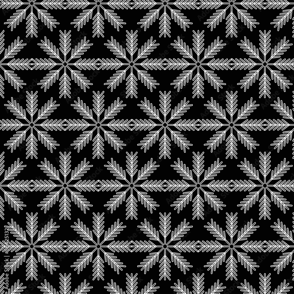 Snowflakes pattern2
