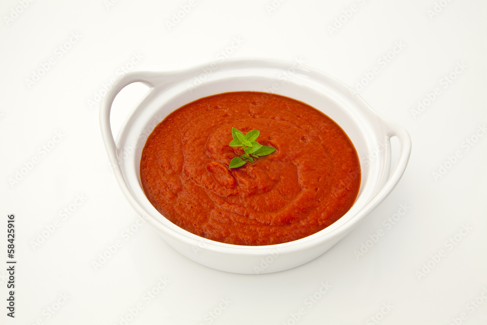 Tomato sauce in a bowl Tomato sauce in a bowl