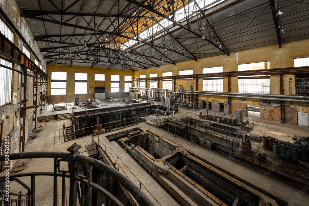 Electricity distribution hall in metal industry Electricity distribution hall in metal industry