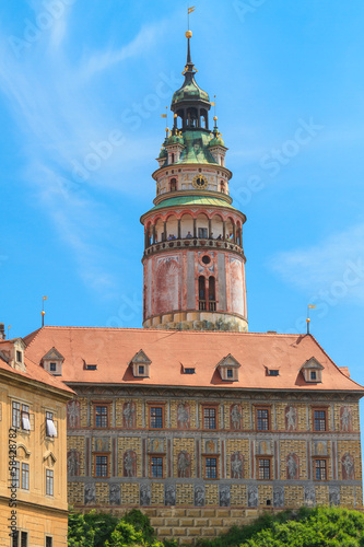 Cesky Krumlov / Krumau castle and tower, UNESCO World Heritage S