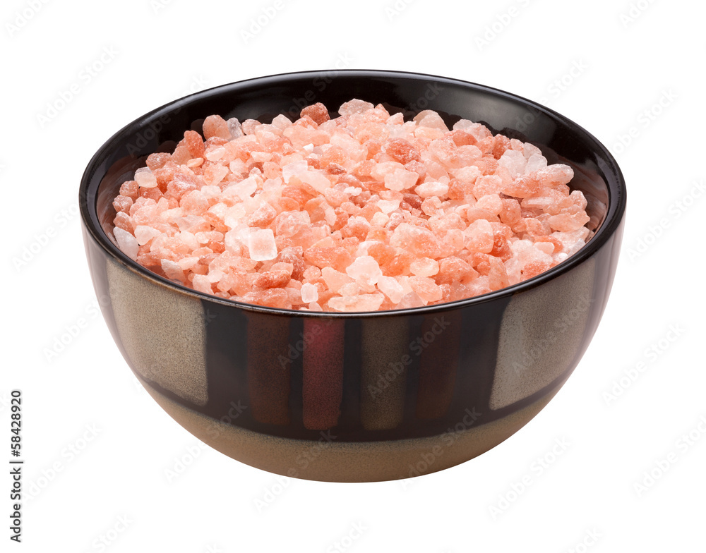 Pink Himalayan Salt Isolated clipping path Pink Himalayan Salt Isolated clipping path