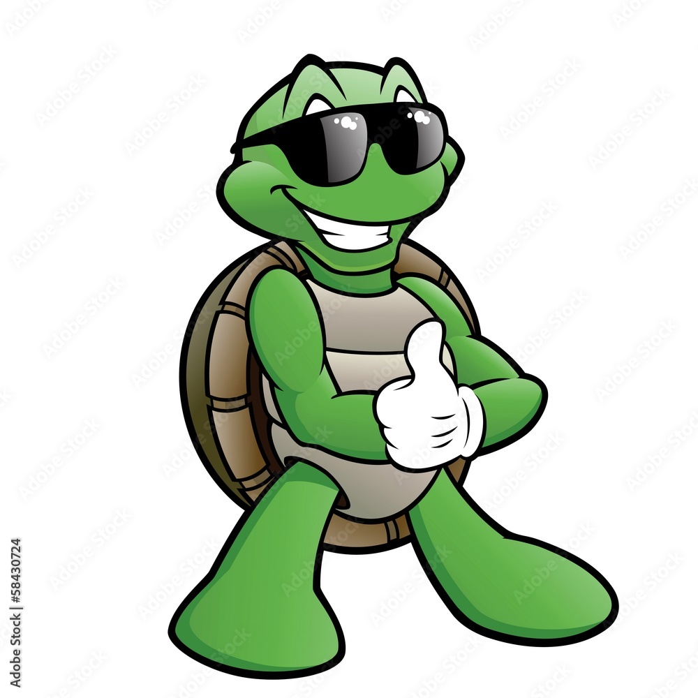 Naklejka premium Smiling Turtle