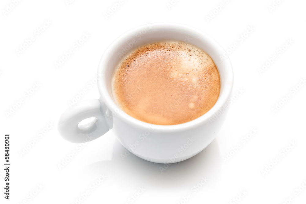 Small espresso cup isolated on white background Small espresso cup isolated on white background