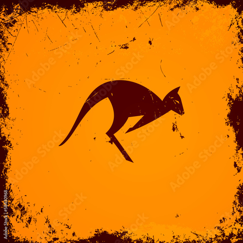 Vector Illustration of a Kangaroo Icon