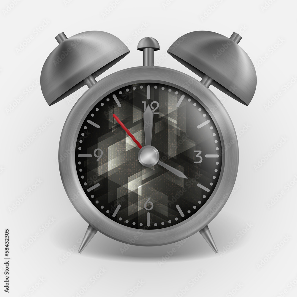 Metal Classic Style Alarm Clock. Metal Classic Style Alarm Clock.