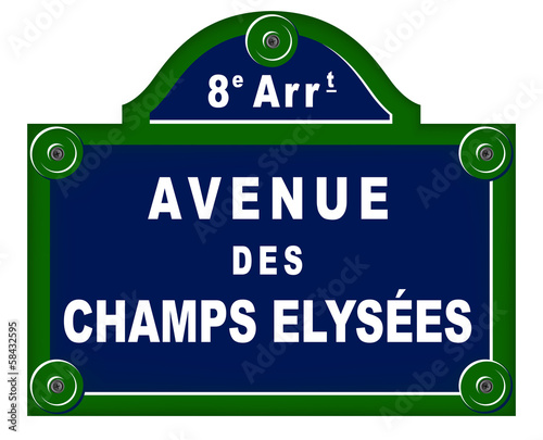 Parisian avenue plates