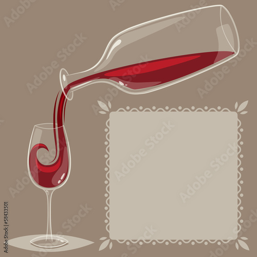 Wine background. Vector illustration.