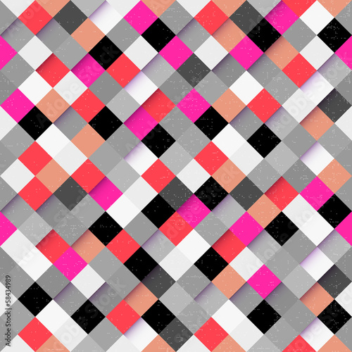 Abstract colorful square pattern background