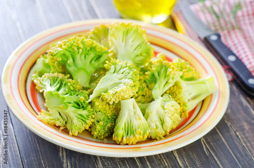broccoli on plate broccoli on plate