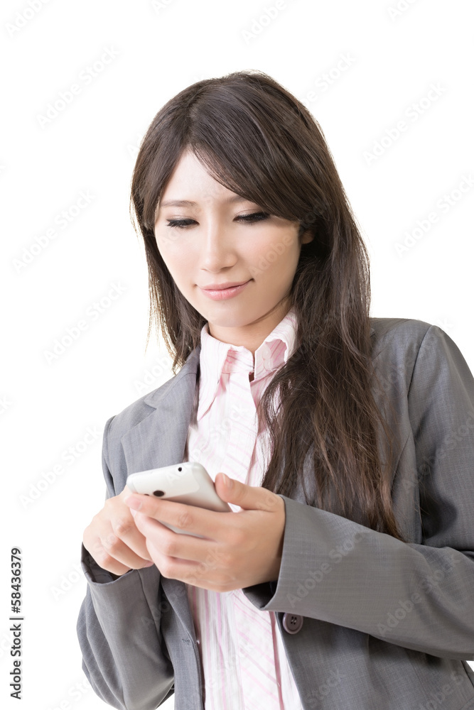 Young asian businesswoman with mobile phone Young asian businesswoman with mobile phone
