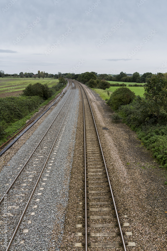 Railway or railroad tracks