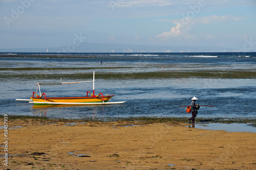 Bali, Indonesia. Spiaggia dei pecatori