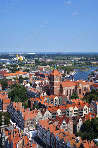 The Old town in Gdansk, Poland