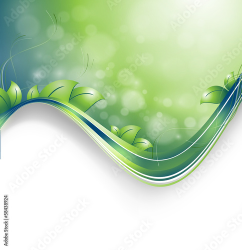 floral environmental vector frame