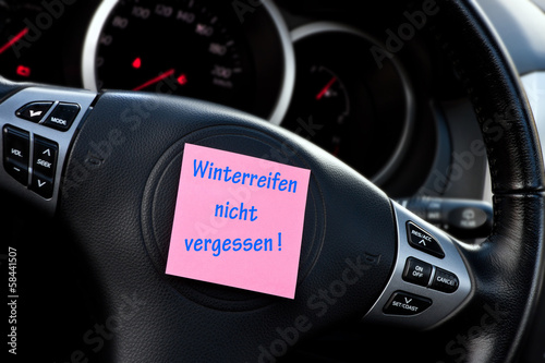 Winterreifen - Erinnerung photo