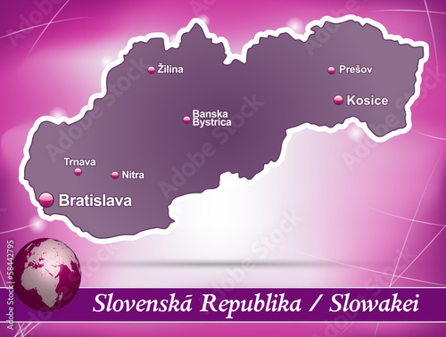Slowakei Abstrakter Hintergrund in Violett