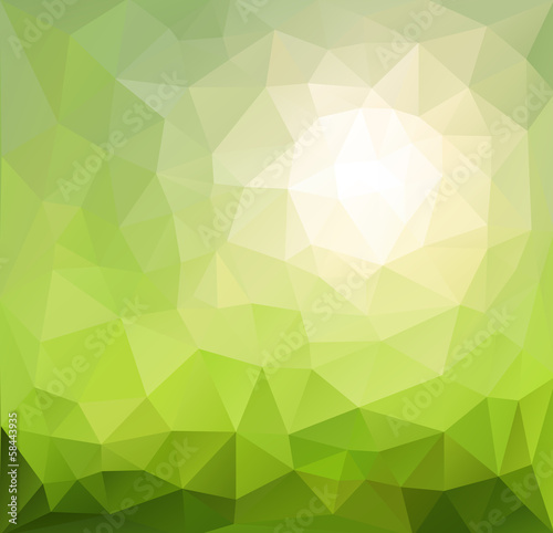 Abstract background green, sunny