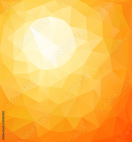 Abstract orange sunny background