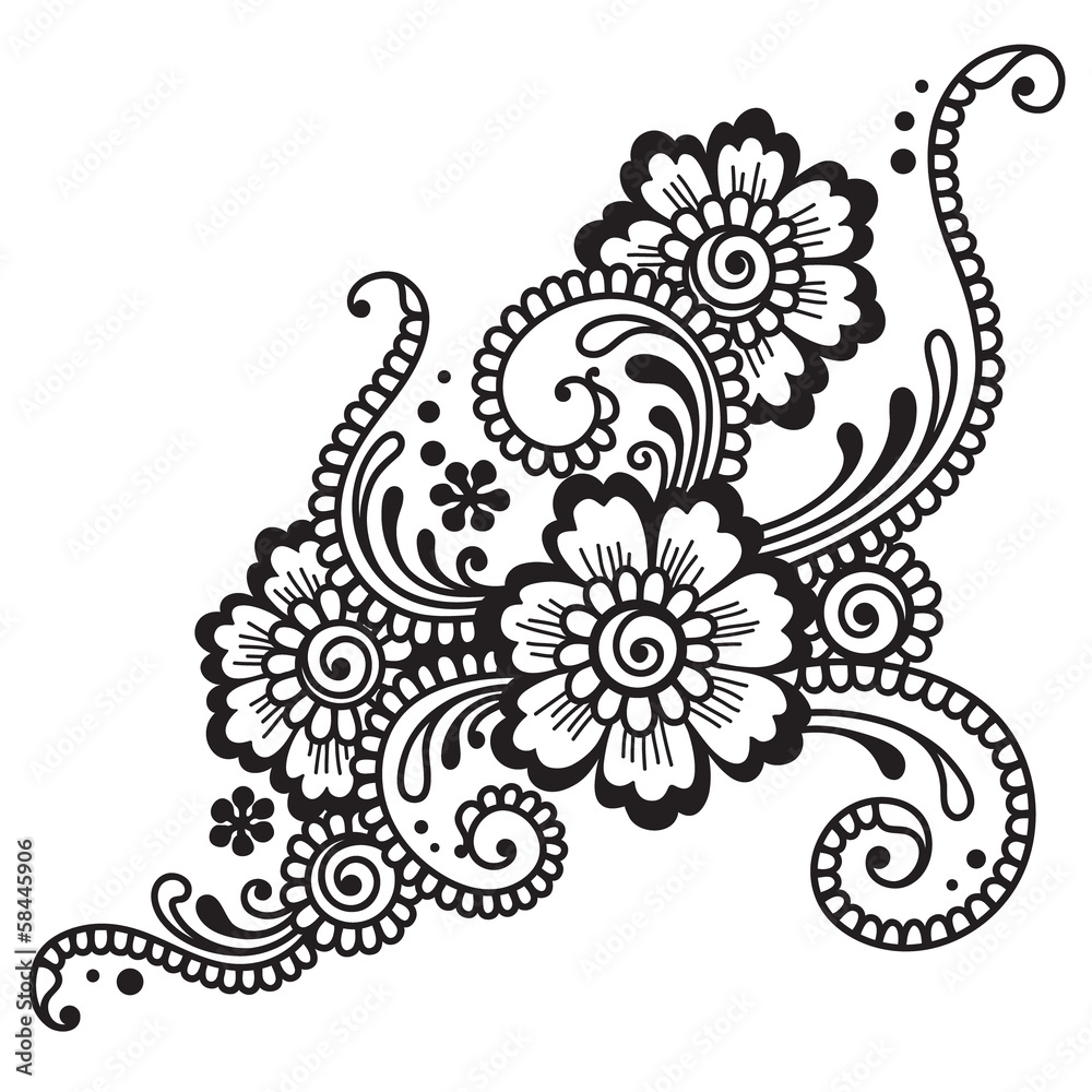 Obraz premium Flower ornament