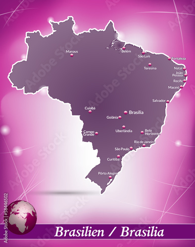 Brasilien Abstrakter Hintergrund in Violett
