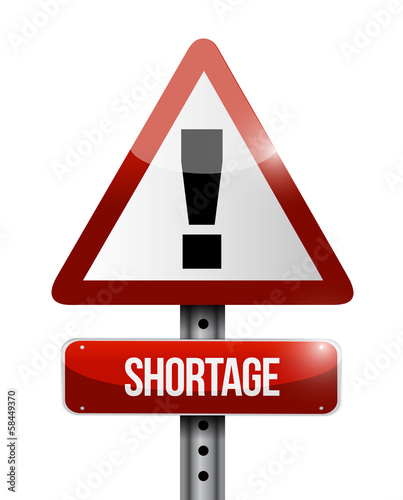 Photography shortage warning road sign illustration design