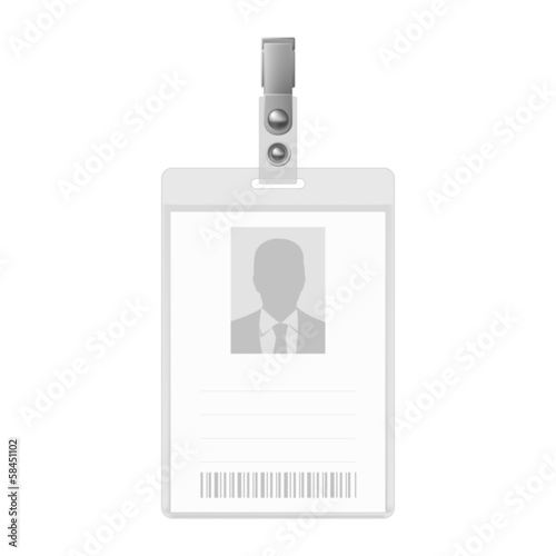 Blank badge.
