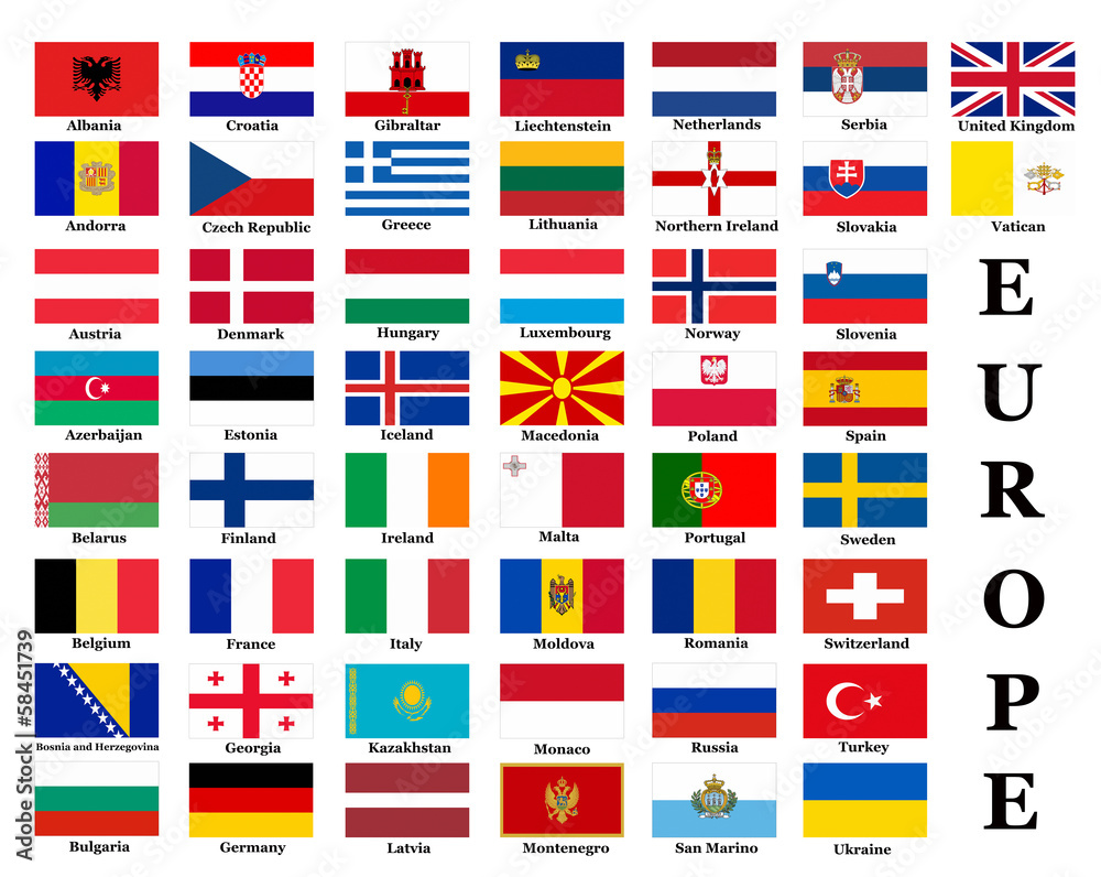 European country flags
