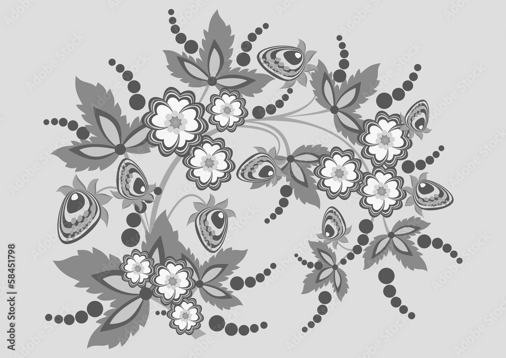 Abstract floral branch Abstract floral branch