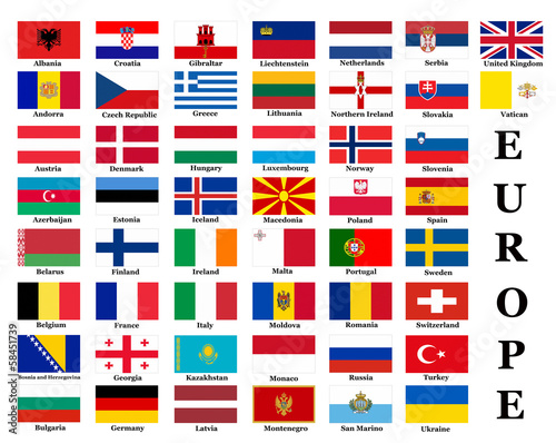 European country flags #58451739