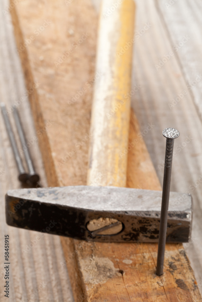 Hammer and nail