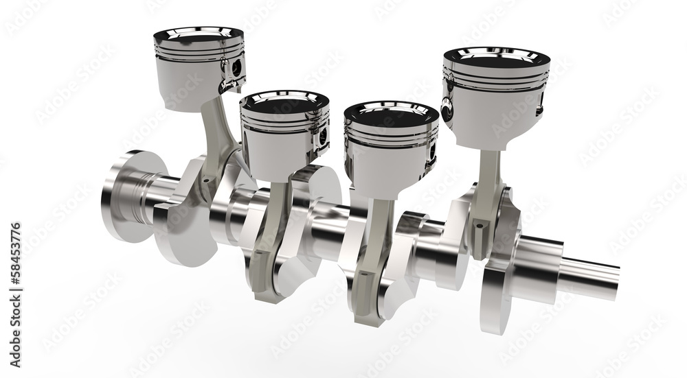 Pistons and crankshaft Pistons and crankshaft